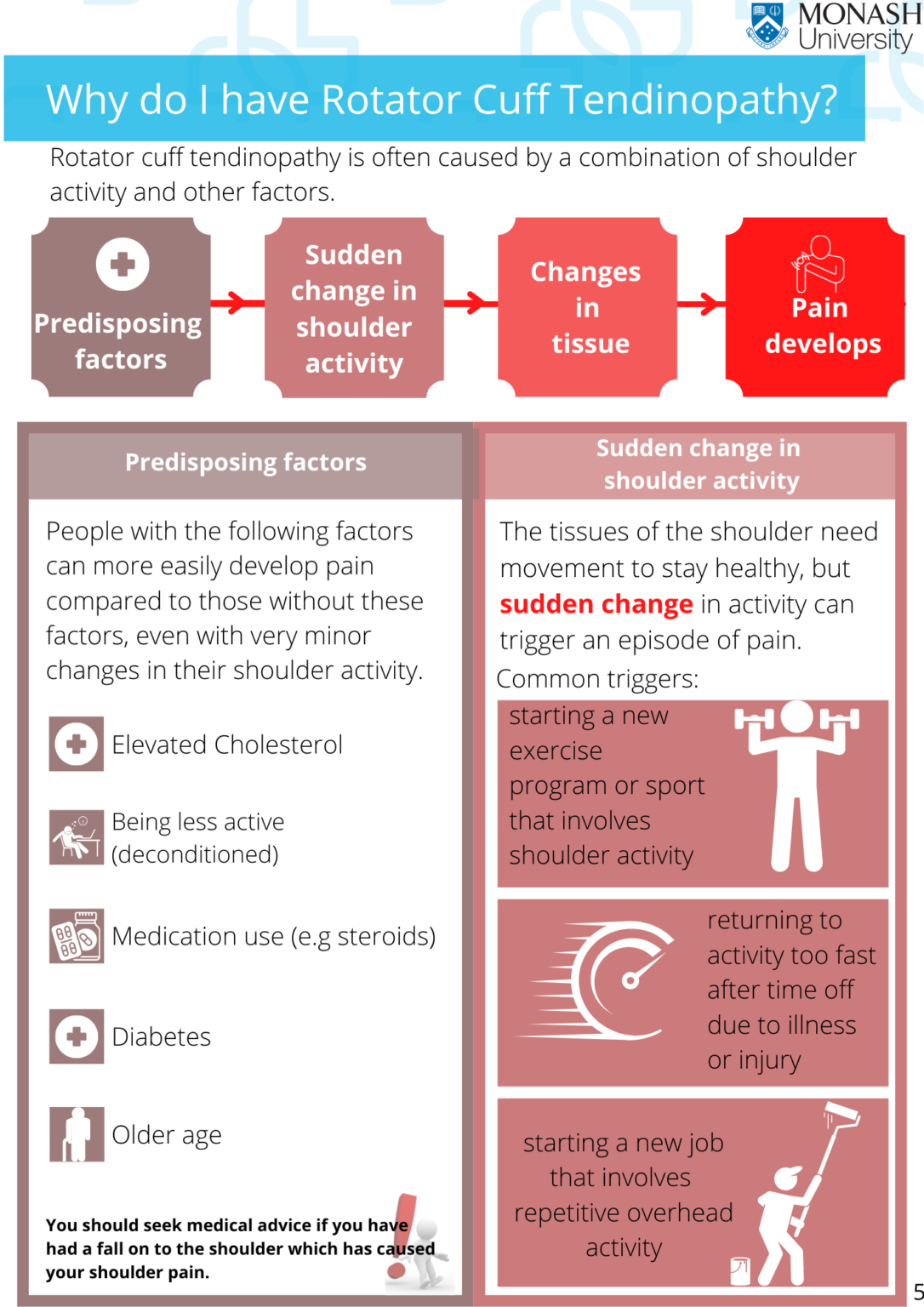 Causes of Rotator Cuff Tendinopathy Shoulder Care Australia